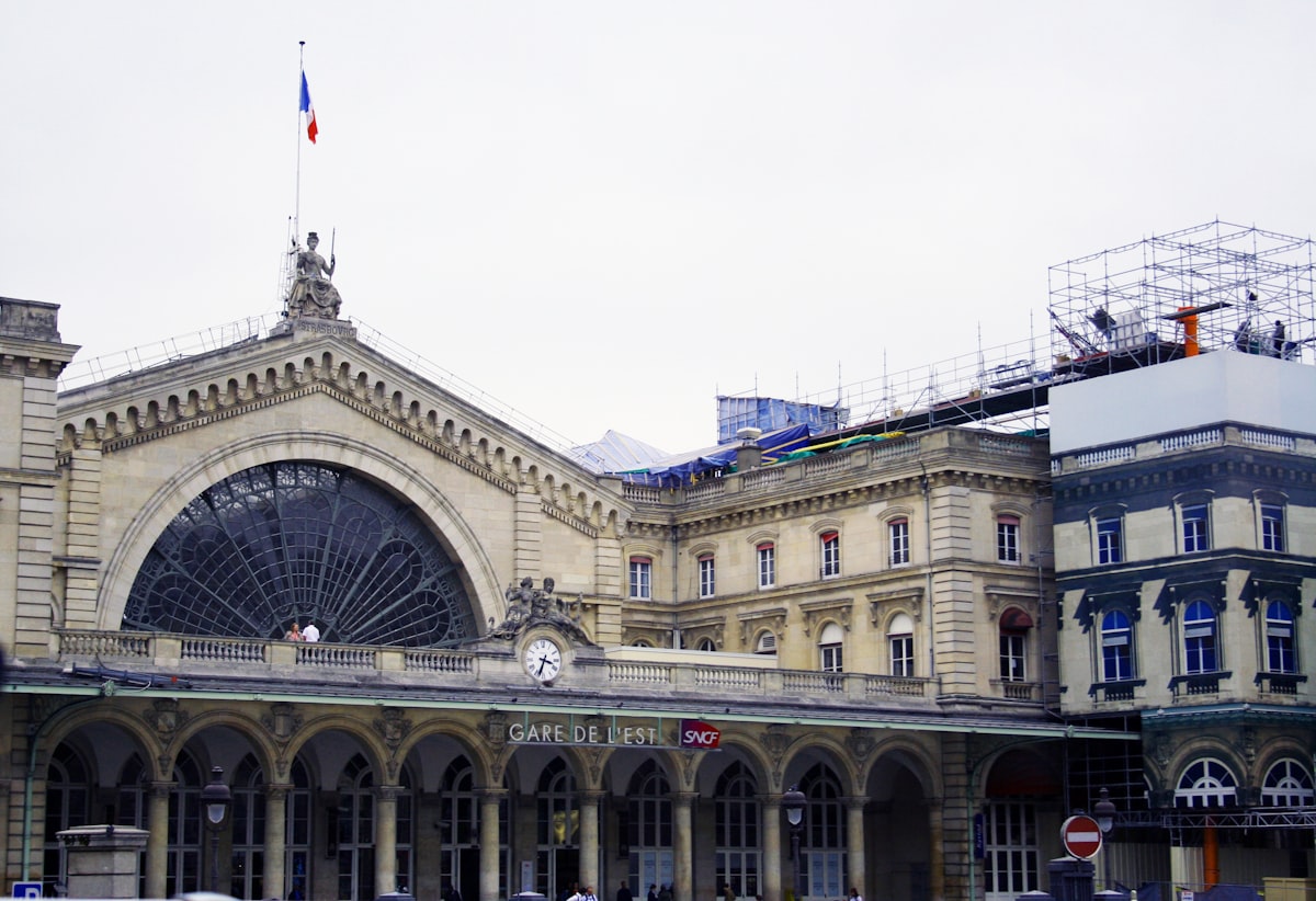 La façade de la Gare de l'Est